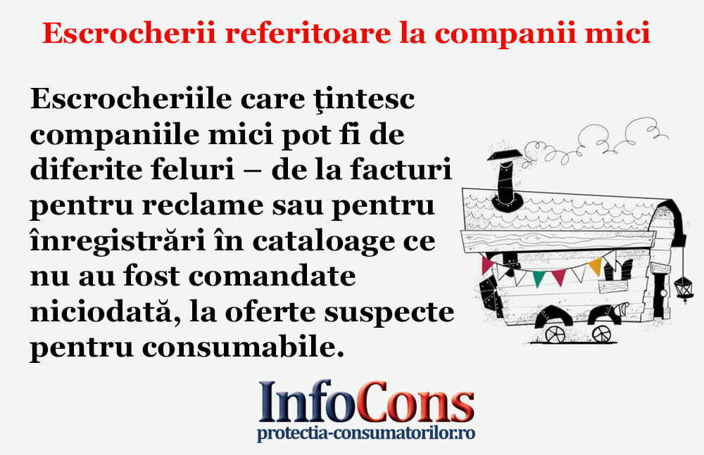 Escrocherii referitoare la companii mici