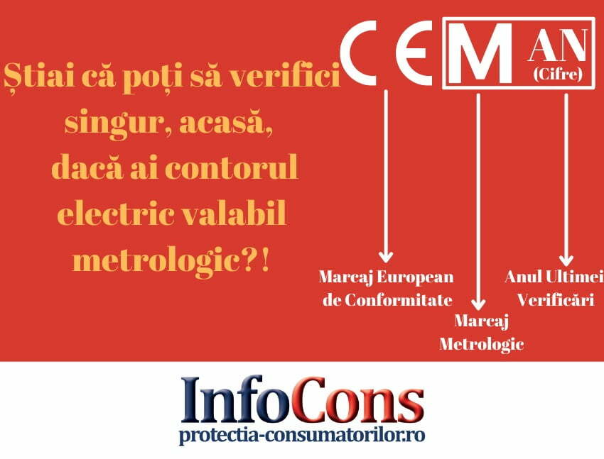 Știai că poți să vezi singur, acasă, dacă ai un contor electric verificat metrologic?!