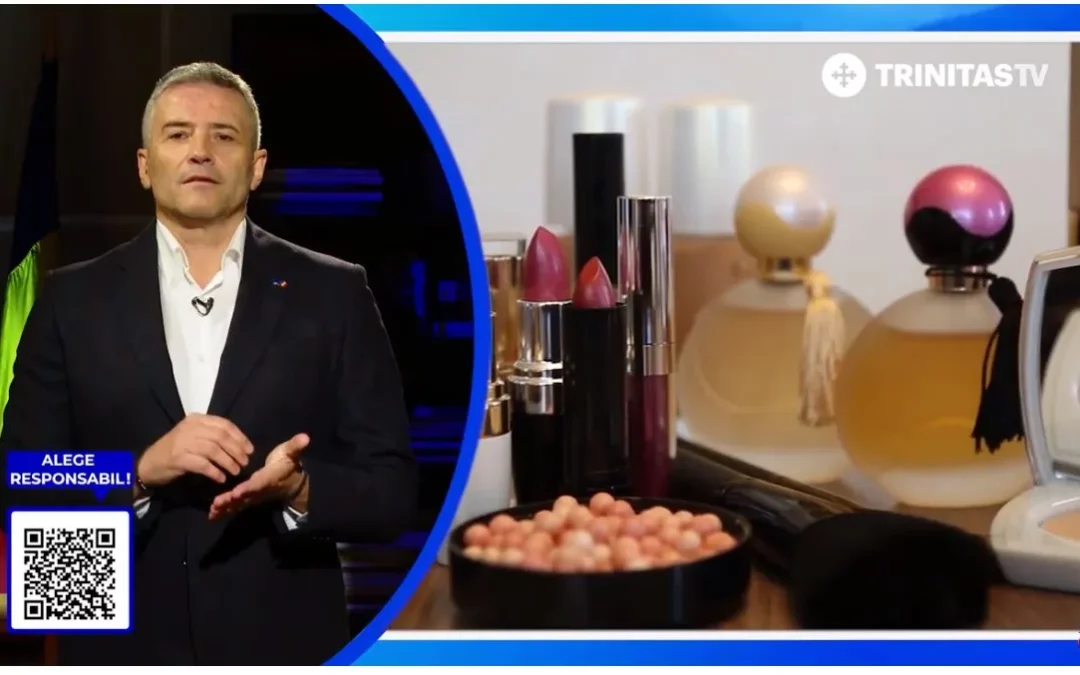 Domnul Sorin Mierlea , Președintele InfoCons , vorbește în cadrul emisiunii „ Alege Responabil ” de pe Trinitas TV despre produse cosmetice
