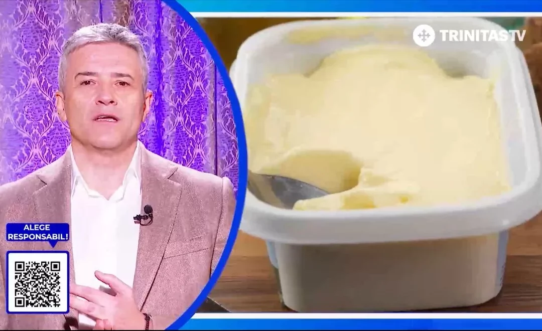 Domnul Sorin Mierlea , Președinte InfoCons , vorbește în cadrul emisiunii Alege Responsabil de pe Trinitas TV despre aditivii alimentari din produsele de tip margarină