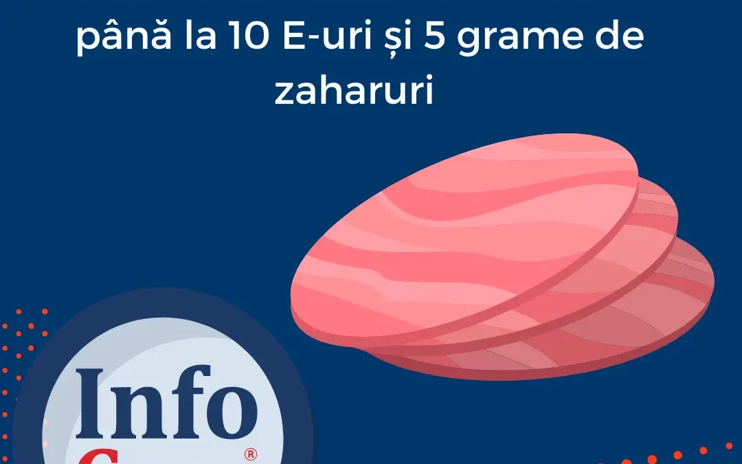 Studiu InfoCons : Parizer cu Carne de Pasăre cu până la 10 E-uri și 5 grame de zaharuri