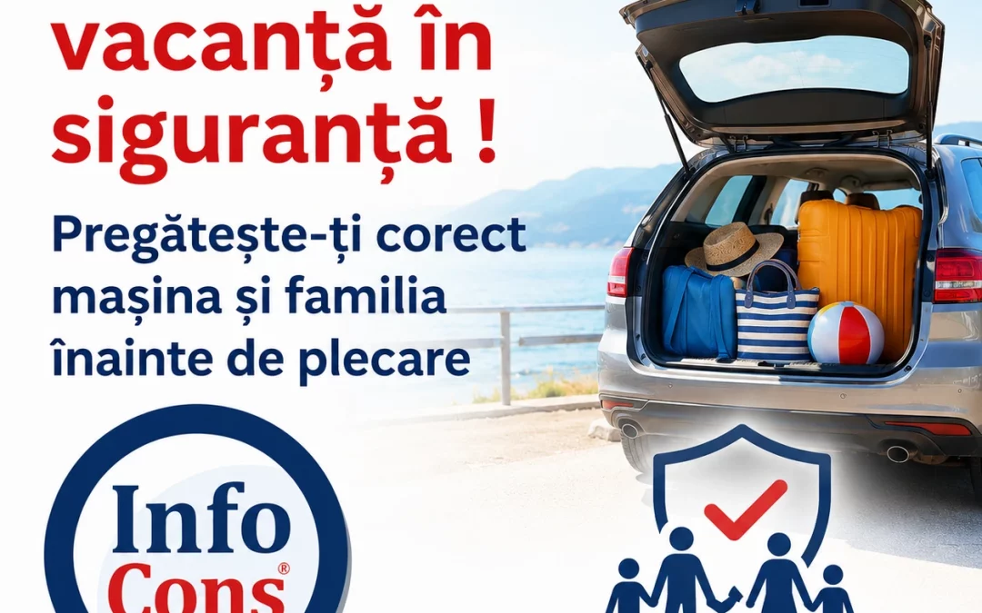 Ghidul de vacanță în siguranță ! Pregătește-ți corect mașina și familia înainte de plecare